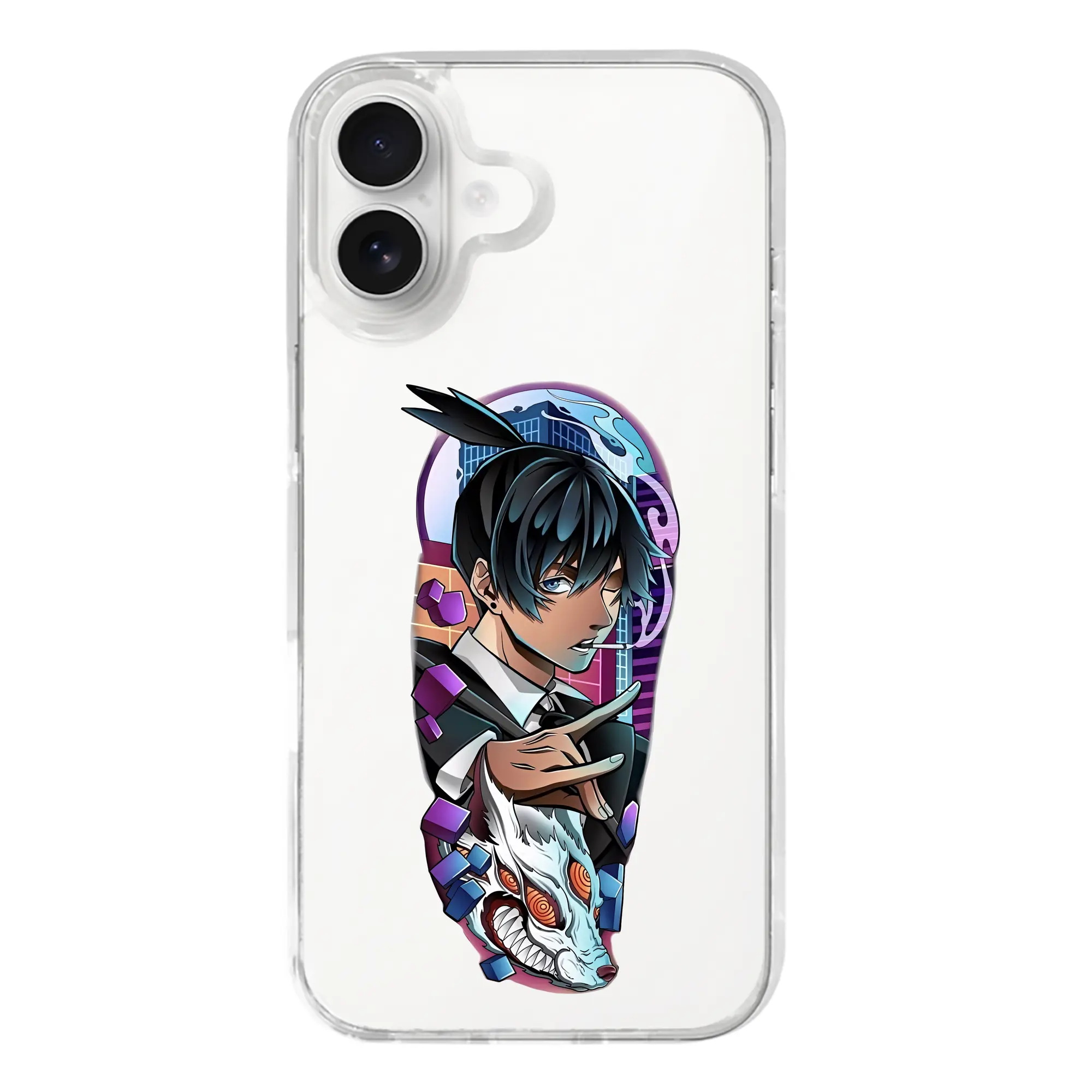 チェンソーマン グッズ,早川アキ - iPhone 17シリーズ 透明スマホケース – 薄型・耐衝撃・精密フィット保護カバー